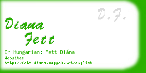 diana fett business card